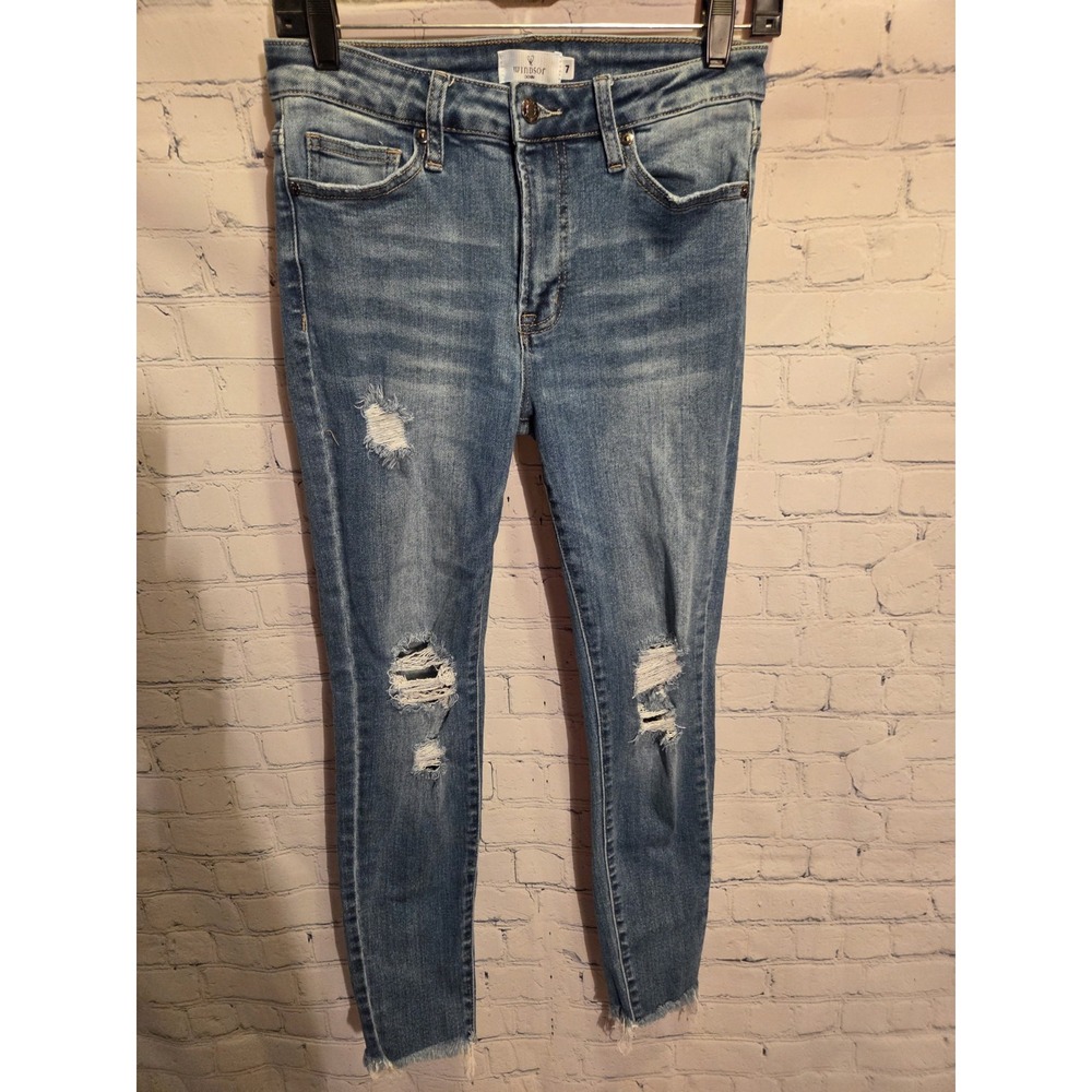 Windsor High Rise Skinny Womens Denim Jeans Sz 7
